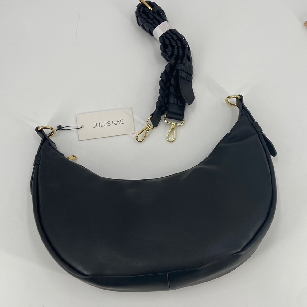 NWT Jules Kaye vegan leather black Zola Bag